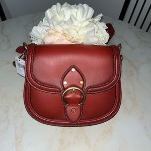Coach beat saddle cross body bag